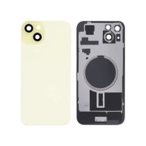 Tapa trasera amarilla iPhone 15 Plus (con MagSafe) (sin logo)
