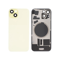 Tapa trasera amarilla iPhone 15 (con MagSafe) (sin logo)