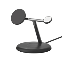 BELKIN Estación de carga 3 en 1 con Qi2 (15W) (Negro)