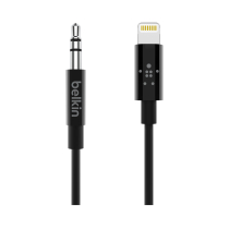 BELKIN Cable Jack 3,5mm a Lightning MFi 0,9m (Negro)