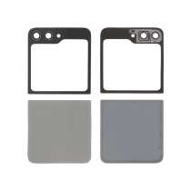 Tapa trasera completa gris Galaxy Z Flip5 (F731B) (Sin logo)