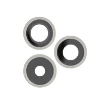 Lente de cámara completa Plata iPhone 14 Pro/14 Pro Max (lote de 3)