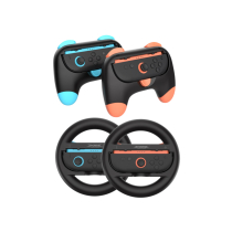 DOBE Kit Grip Mandos & Volantes Nintendo Switch 2 (Azul/Naranja) (Lote de 2)