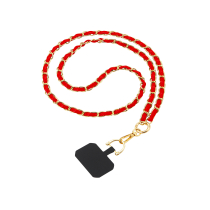 FAIRPLAY Cadena Larga Cuero 120cm DALIA (Rojo)