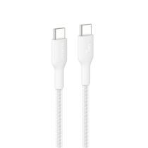 BELKIN Cable Trenzado PCR USB-C a USB-C 240W 2.0 1m (Blanco)