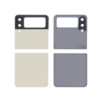 Tapa trasera completa beige Galaxy Z Flip3 5G (F711B) (Sin logo)