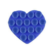 Soporte Ventosa Corazón (Azul Oscuro)