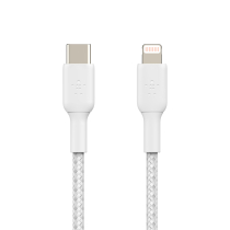 BELKIN Cable Trenzado USB-C a Lightning 2m (Blanco)