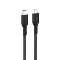BELKIN Cable Trenzado PCR USB-C a Micro-USB 2.0 1m (Negro)