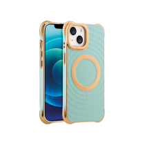 Funda Glam MagSafe iPhone 13 Pro (Cyan)