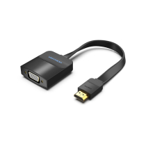 VENTION Convertidor HDMI Plano a VGA con Puerto de Audio y Micro USB Hembra