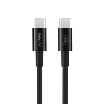 FAIRPLAY Cable 60W USB-C a USB-C 2m (Negro)