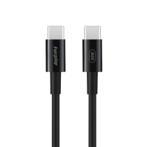 FAIRPLAY Cable 60W USB-C a USB-C 1m (Negro)