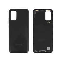 Tapa trasera negra Galaxy A02s (A025G)