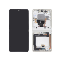 Pantalla completa Crema Galaxy Z Flip3 5G (F711B) (Sin Cámara Delantera)