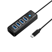 ORICO Hub USB-C a 4 puertos USB 3.0 (PW4U-C3-015-BK-EP)