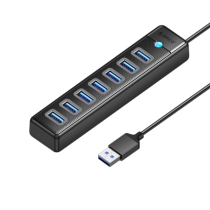 ORICO Hub de 7 puertos USB 3.0 (PW7U-U3-10-BK-EP)