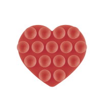 Soporte Ventosa Corazón (Rojo)